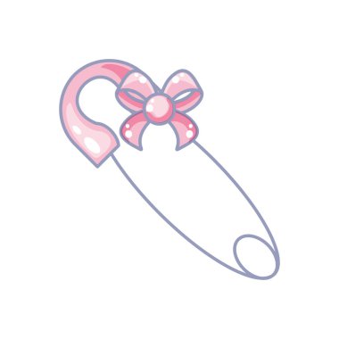 sevimli clothespin kanca izole simgesi