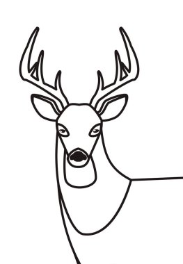 geyik mutlu sonbahar sezonu düz tasarım