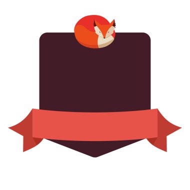 tilki memeli mutlu sonbahar sezonu düz tasarım