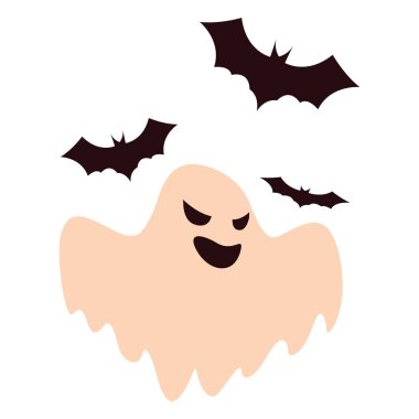 hayalet mutlu cadılar bayramı kutlama tasarımı