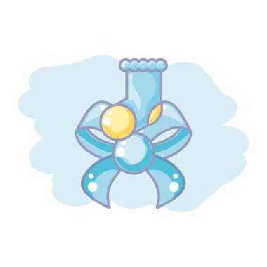 çorap bebek ile sevimli yay kurdele