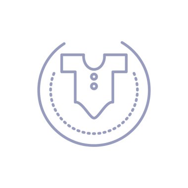 bebek izole simgesi için sevimli giysiler