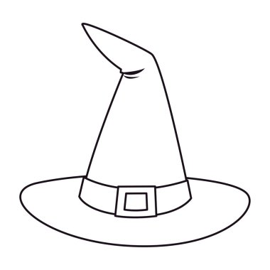 cadı şapka mutlu cadılar bayramı kutlama tasarımı