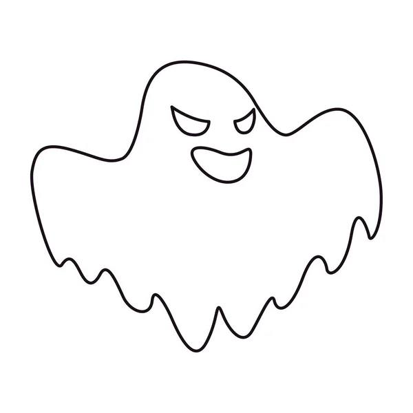 Fantasma feliz halloween celebração design —  Vetores de Stock