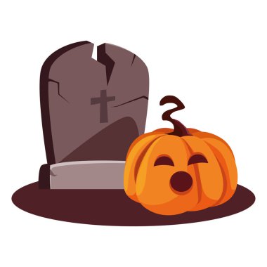 mezar taşı kabak mutlu cadılar bayramı kutlaması