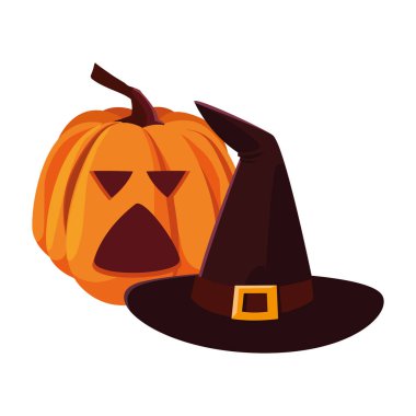 kabak mutlu cadılar bayramı kutlama tasarımı