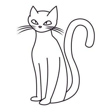kedi mutlu cadılar bayramı kutlama tasarımı