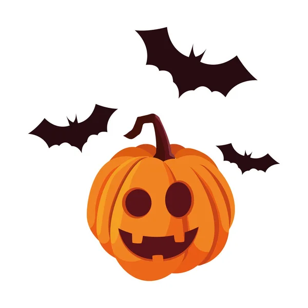 Zucca felice Halloween celebrazione di design — Vettoriale Stock