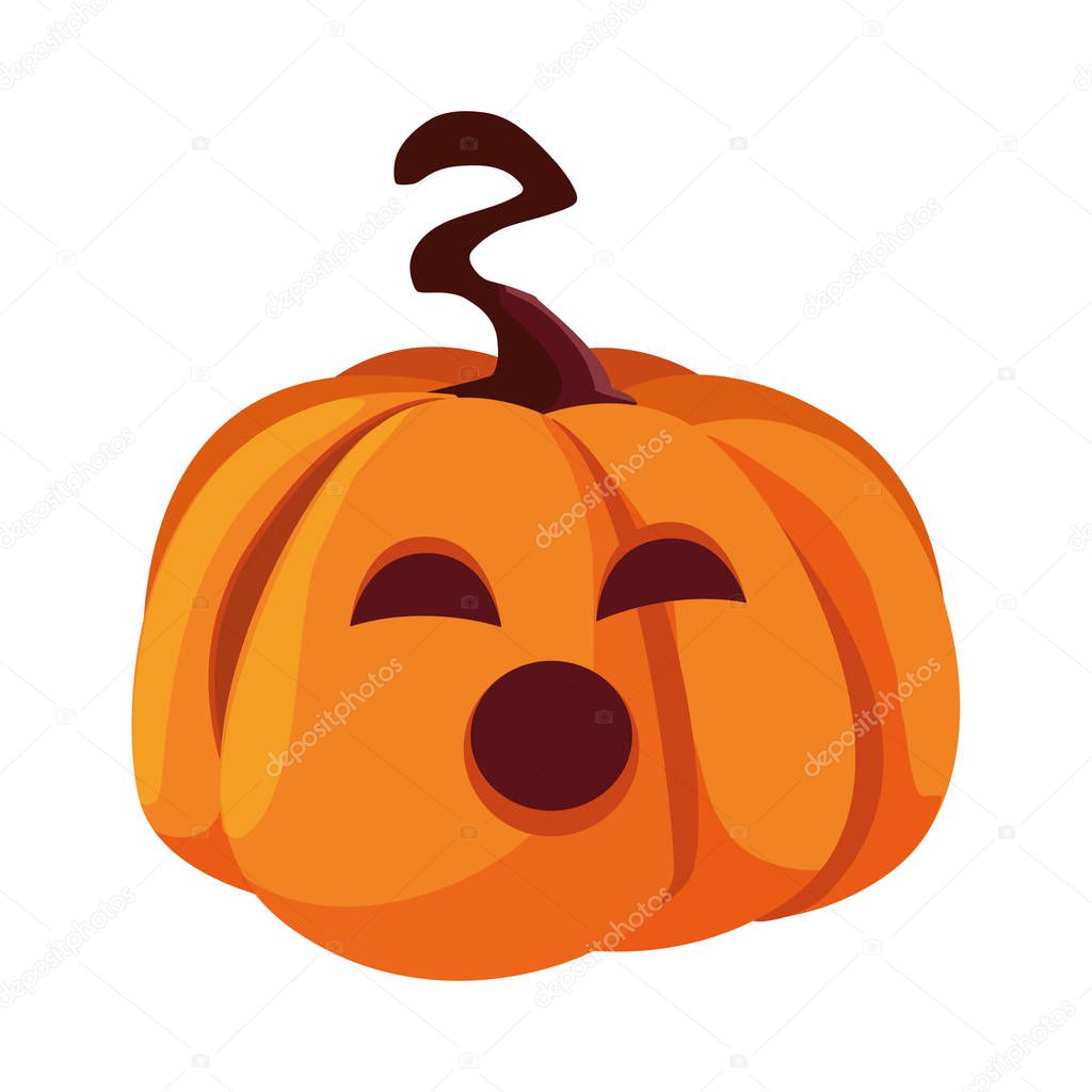 pumpkin happy halloween celebration design