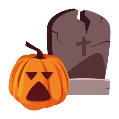 kabak mutlu cadılar bayramı kutlama tasarımı