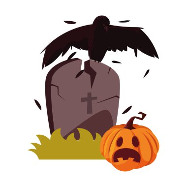 kabak mutlu cadılar bayramı kutlama tasarımı