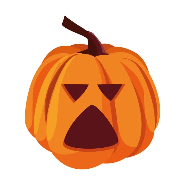 Pompoen Happy Halloween viering ontwerp — Stockvector