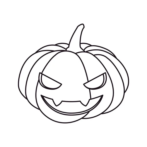 Citrouille heureux Halloween célébration conception — Image vectorielle