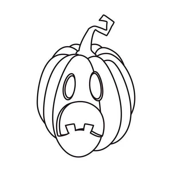 Abóbora feliz halloween celebração design —  Vetores de Stock