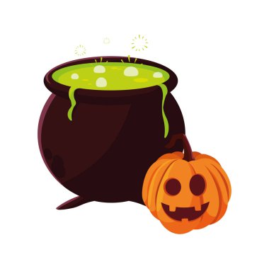 kabak mutlu cadılar bayramı kutlama tasarımı