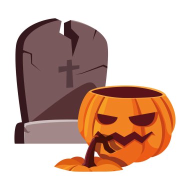 kabak mutlu cadılar bayramı kutlama tasarımı