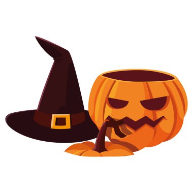 cadı şapka kabak mutlu cadılar bayramı kutlaması