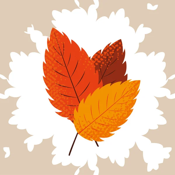 Glücklich Herbst Saison flache Gestaltung — Stockvektor