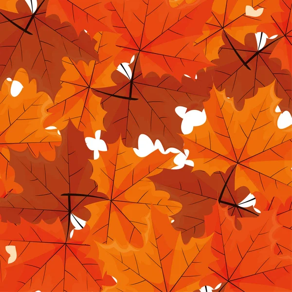 幸せな秋の季節フラットデザイン — ストックベクタ