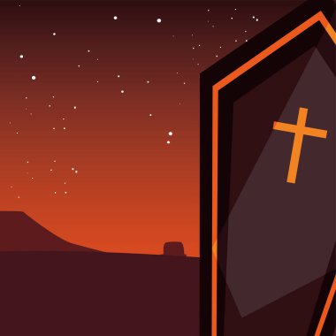 tabut mezarlığı mutlu cadılar bayramı kutlaması