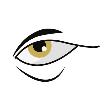 beyaz zemin üzerinde insan gözü