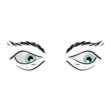 beyaz arka planda kaşları olan gözler