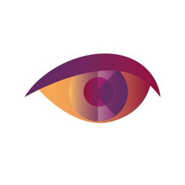 beyaz arka planda insan gözü biyometrik