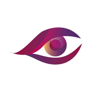 beyaz arka planda insan gözü biyometrik