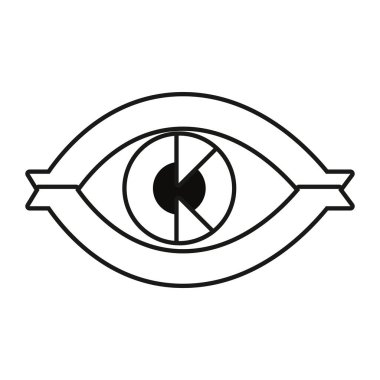 beyaz arka planda insan gözü biyometrik