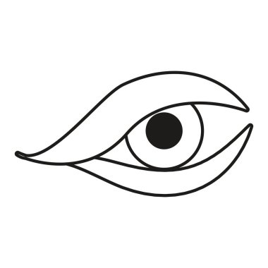 beyaz arka planda insan gözü biyometrik