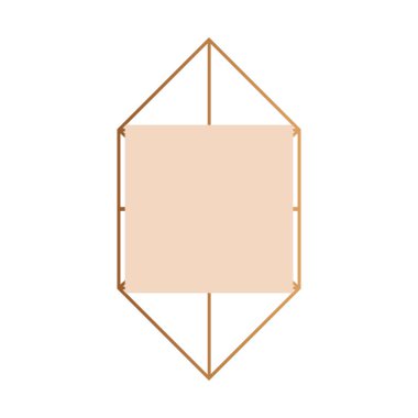 etiket çokgen doğrusal şablon beyaz arka plan