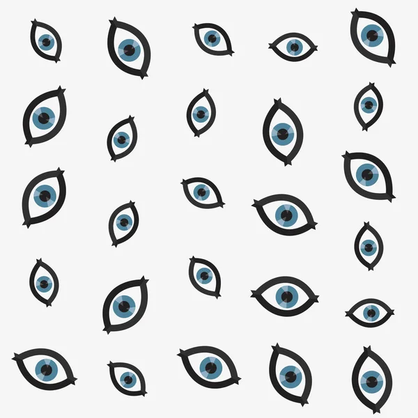 Padrão de visão óptica do olho humano —  Vetores de Stock