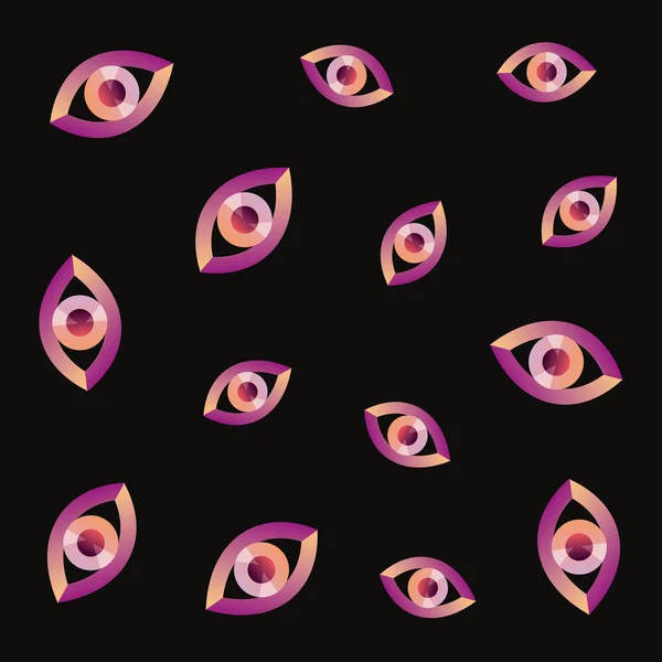 人間の目の視力パターン — ストックベクタ