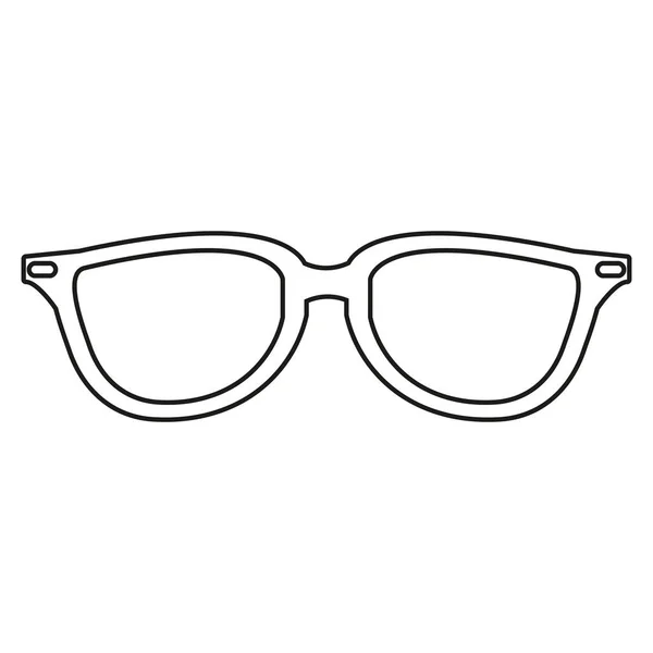 Accesorio gafas hipster sobre fondo blanco — Archivo Imágenes Vectoriales