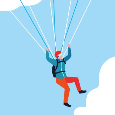 hava avatar karakteri adam skydiver