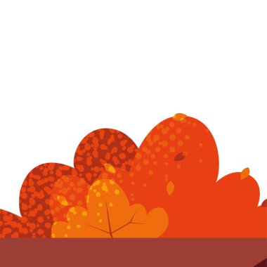 mutlu sonbahar sezonu düz tasarım