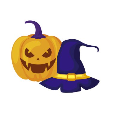 Cadılar Bayramı Balkabağı cadı şapkası