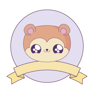 maymun bebek hayvan kawaii sevimli kafa