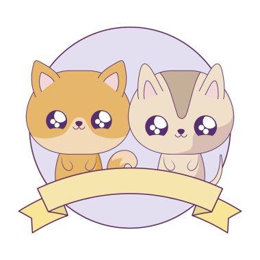 kedi hayvanlar bebek kawaii ile sevimli tilki