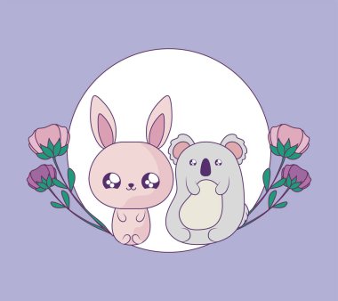 tavşan bebek hayvanlar kawaii ile sevimli koala