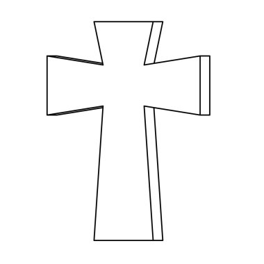 çapraz metal dekorasyon izole simgesi