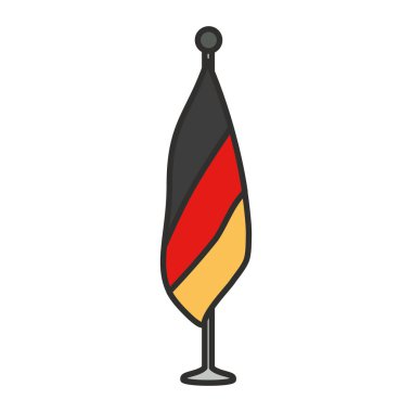 kutup simgesinde almanya ülke bayrağı