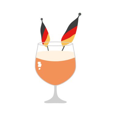 almanya bayrağı oktoberfest festivali ile bira fincan