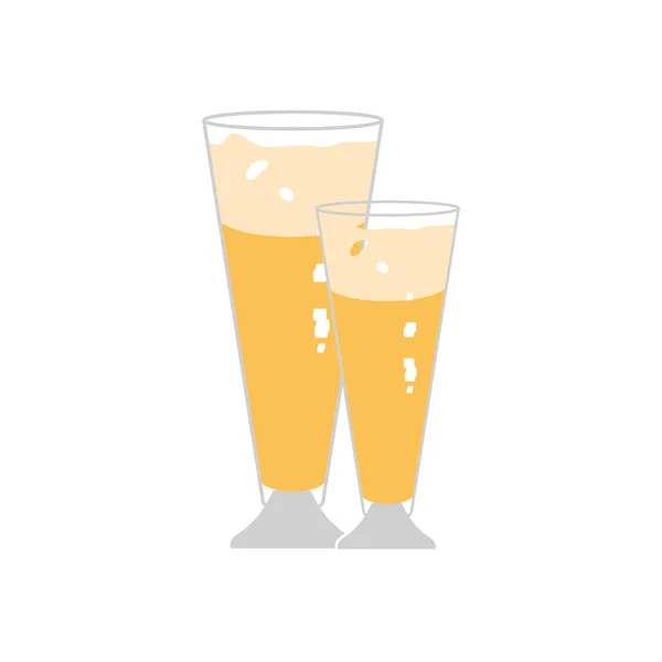 Vaso de cerveza oktoberfest icono — Vector de stock