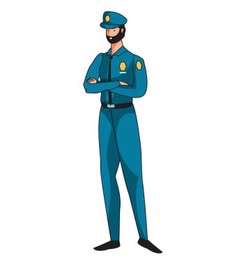 polis memuru işçi avatar karakteri