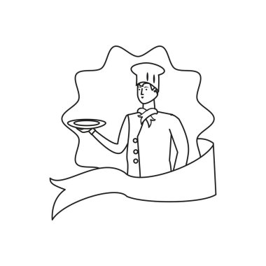 profesyonel şef işçi avatar karakteri