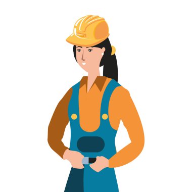 kadın oluşturucu işçi avatar karakteri