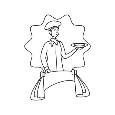 profesyonel şef işçi avatar karakteri