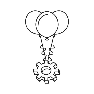 balonlar helyum ile dişli pinyon makinesi