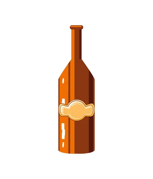 Bottle beer oktoberfest festival icon — Stock Vector